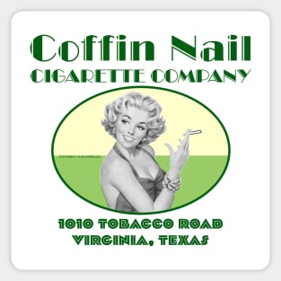 Coffin Nail Cigarette Company Sticker